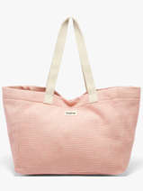 Schoudertas Tressage Katoen Hindbag Roze tressage TS